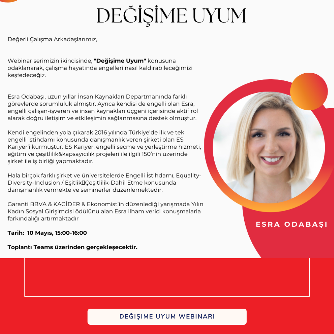 Değişime Uyum Webinarı